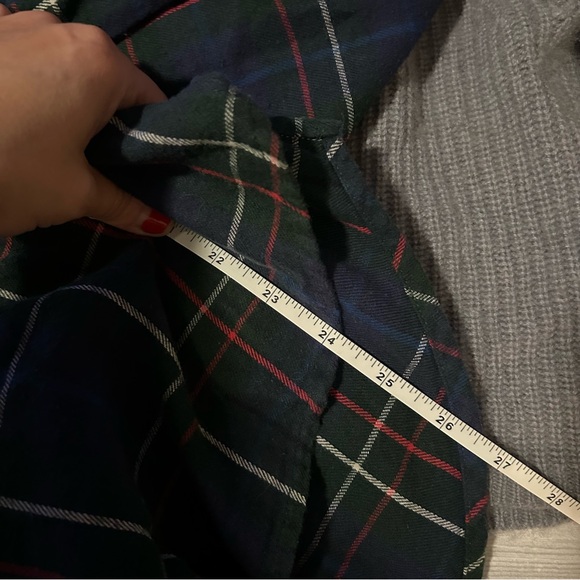 Madewell Flannel Oversized Ex-Boyfriend Shirt in Dark Plaid XS - Picture 4 of 8